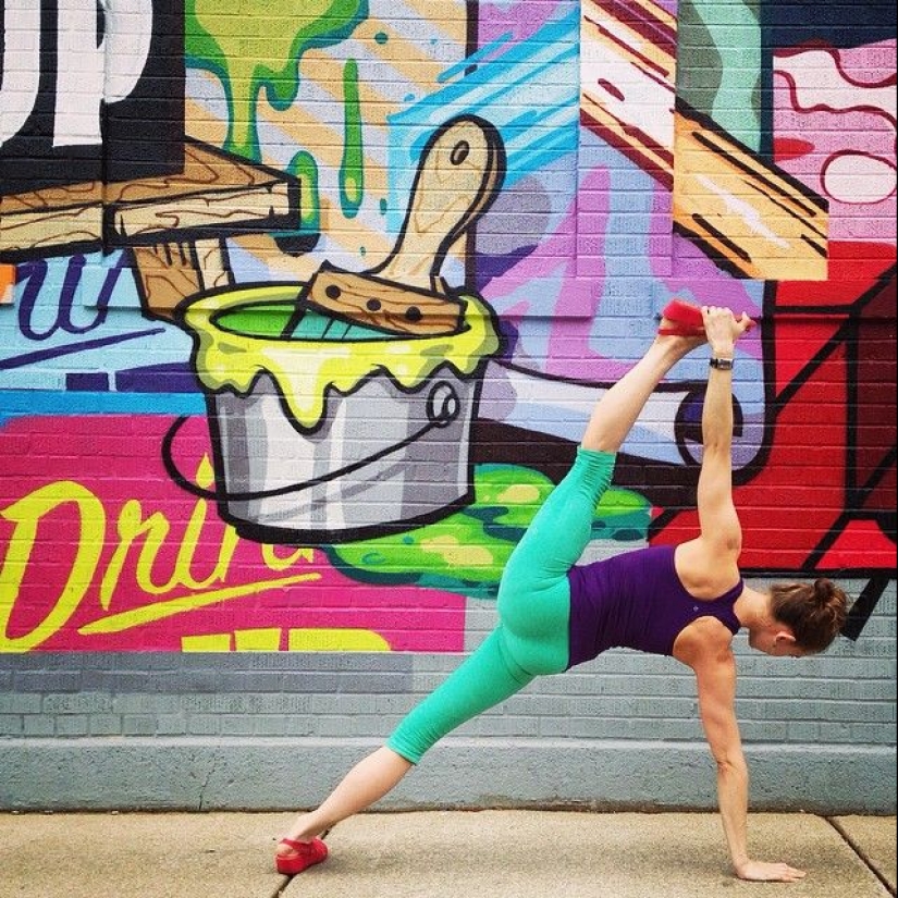 Love and yoga can be practiced anywhere Love and yoga can be practiced anywhere