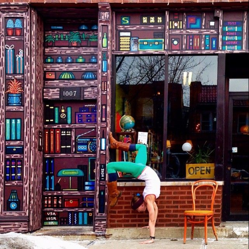 Love and yoga can be practiced anywhere Love and yoga can be practiced anywhere