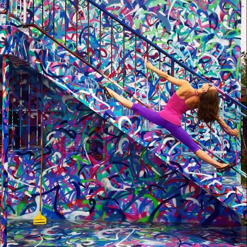 Love and yoga can be practiced anywhere Love and yoga can be practiced anywhere