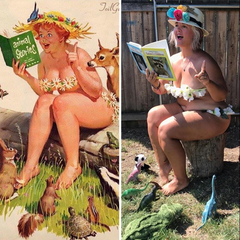 Luxurious Hilda in a modern interpretation: a woman recreated the images of the famous pin-up BBW from the 50s
