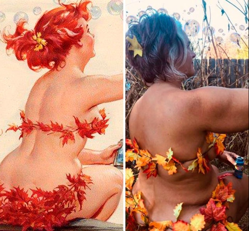 Luxurious Hilda in a modern interpretation: a woman recreated the images of the famous pin-up BBW from the 50s