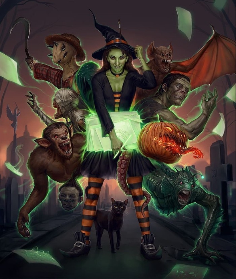 Maestro del terror escalofriante Flavio Greco Paglia