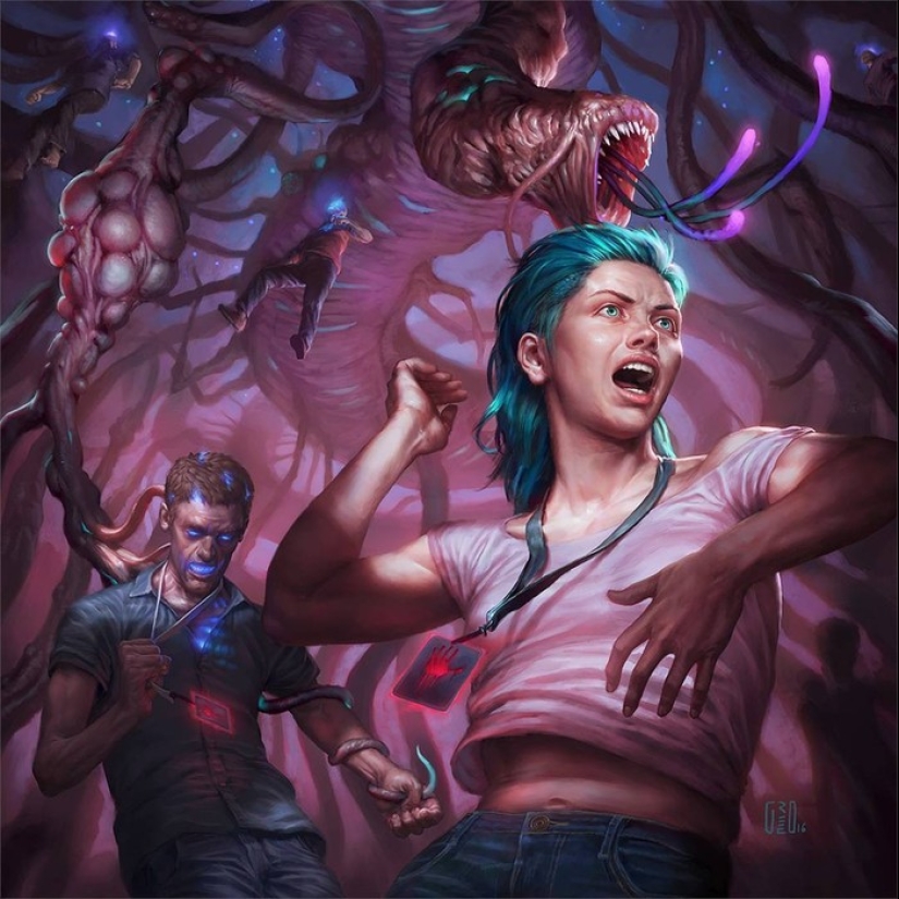 Maestro del terror escalofriante Flavio Greco Paglia