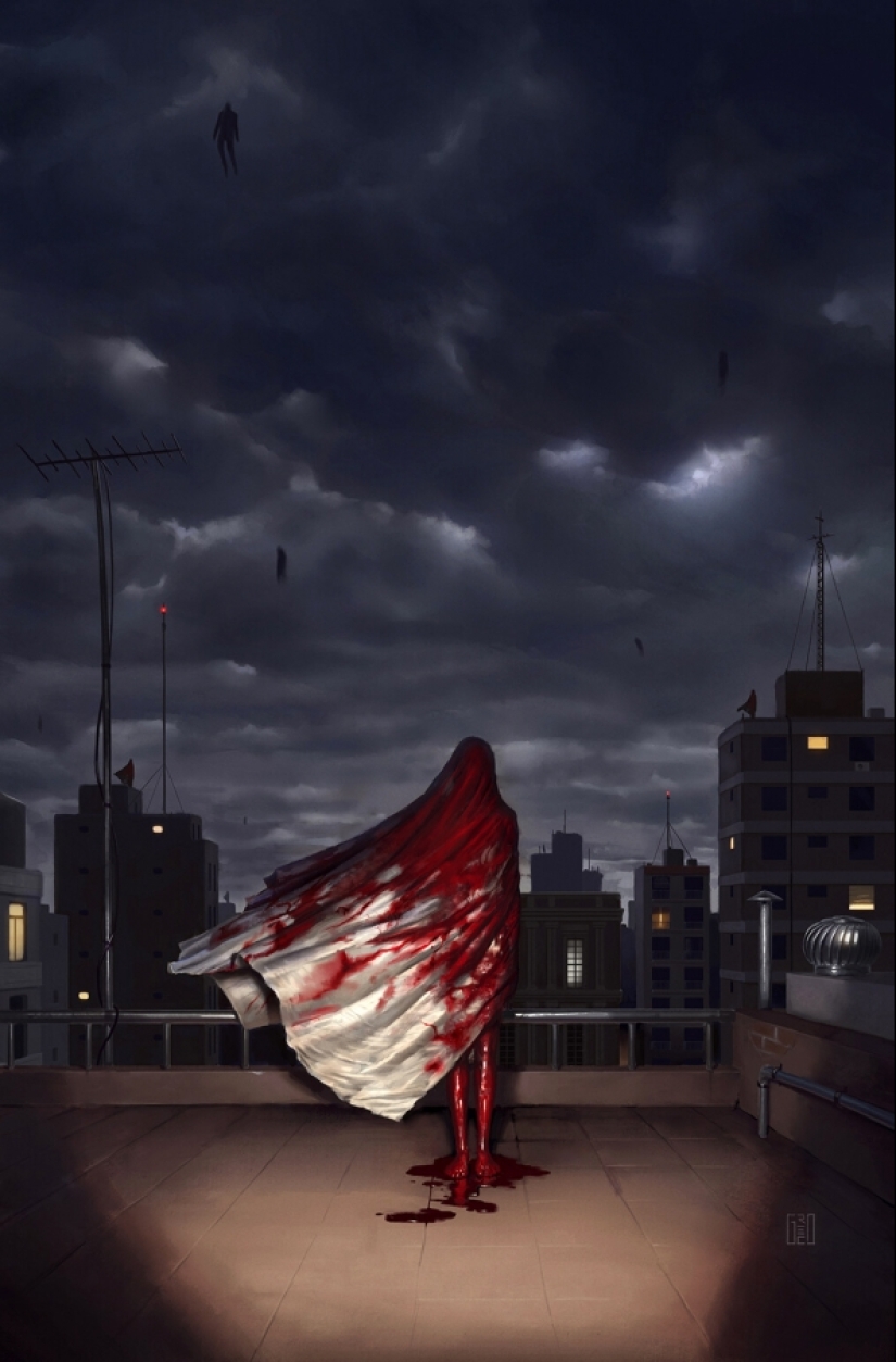 Maestro del terror escalofriante Flavio Greco Paglia