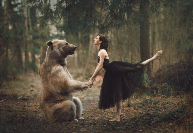Magical photo shoot with animals Anastasiya Dobrovolskaya