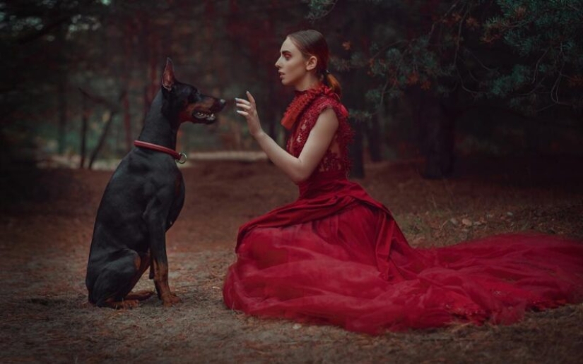 Magical photo shoot with animals Anastasiya Dobrovolskaya