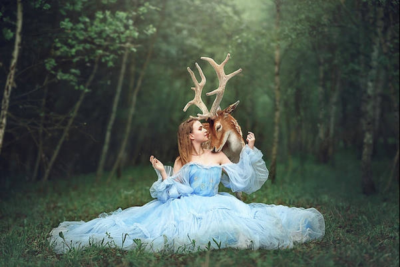 Magical photo shoot with animals Anastasiya Dobrovolskaya