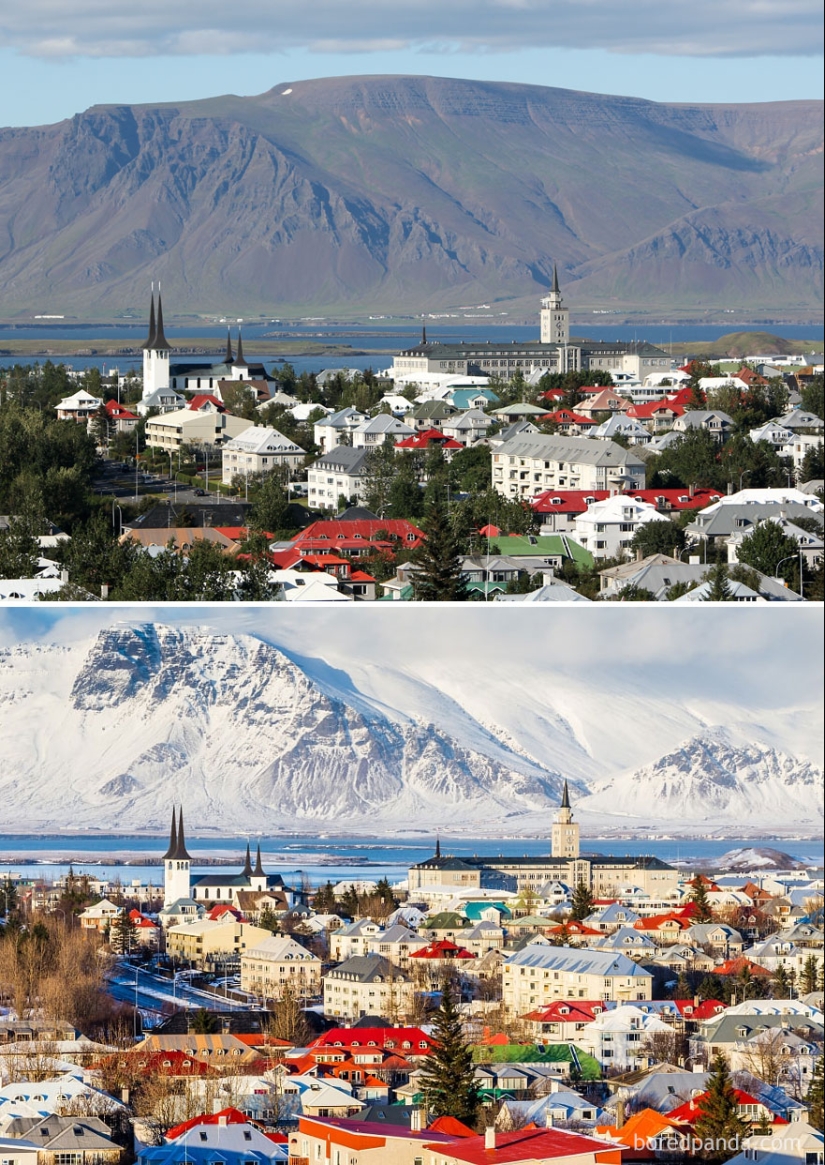 Magical pictures of picturesque places before and during winter Magical pictures of picturesque places before and during winter