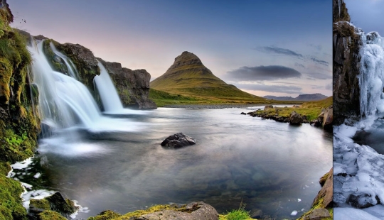 Magical pictures of picturesque places before and during winter Magical pictures of picturesque places before and during winter