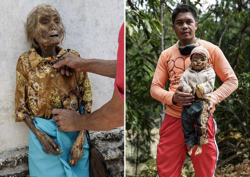 Manene Festival, during which the Toraja people dig up the bodies of their deceased relatives