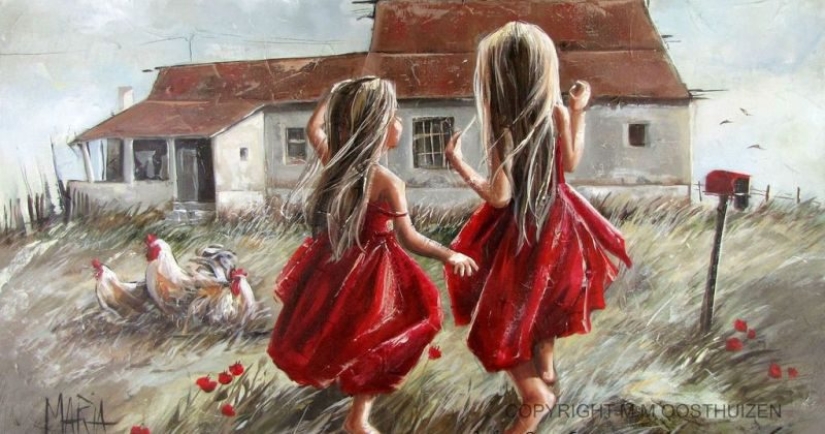 María Magdalena Oosthuizen: el artista de la pintura de su propia felicidad