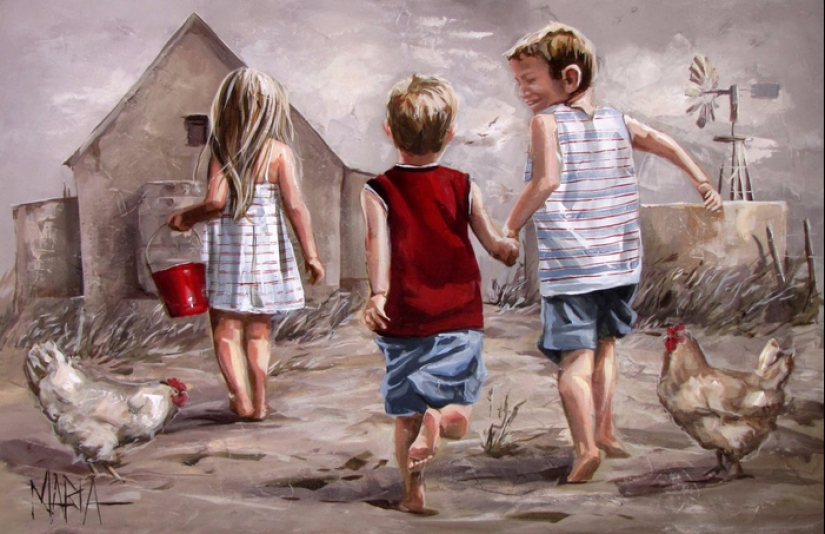 María Magdalena Oosthuizen: el artista de la pintura de su propia felicidad