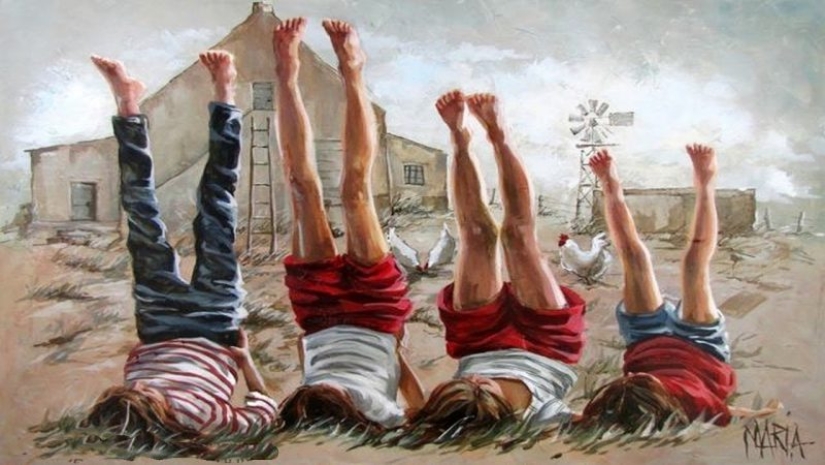 María Magdalena Oosthuizen: el artista de la pintura de su propia felicidad