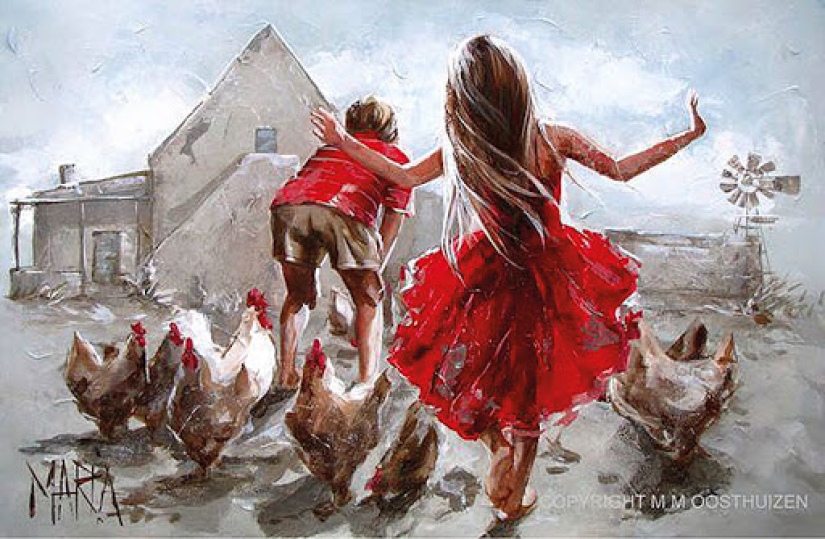 María Magdalena Oosthuizen: el artista de la pintura de su propia felicidad