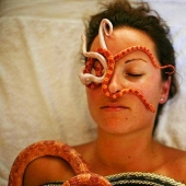 Massage with snakes Massage with snakes