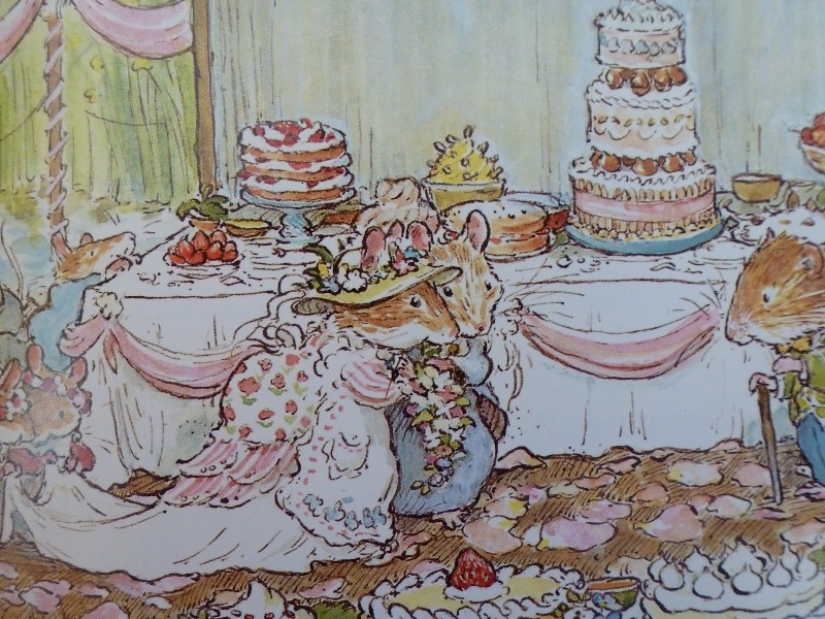 Master cozy illustration of Jill Barklem and her cute mouse tale