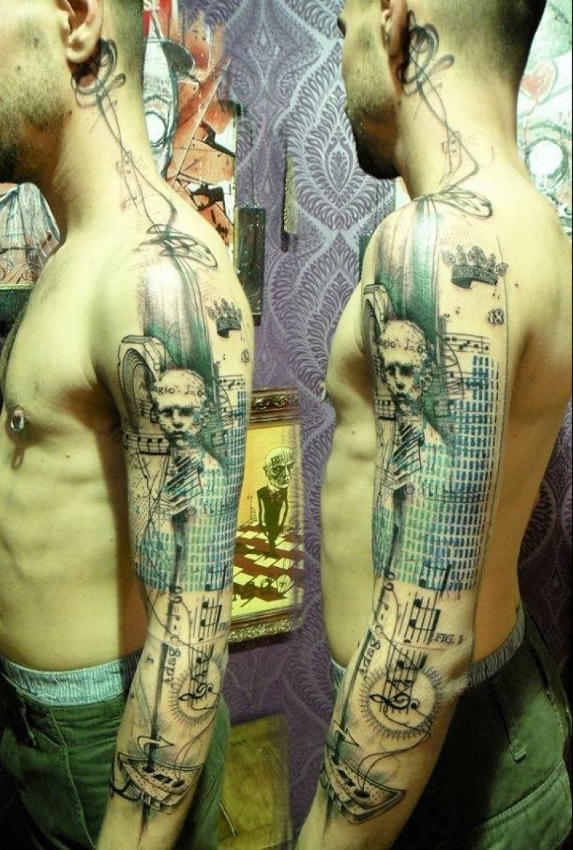 Masterpiece tattoos from a French tattoo artist