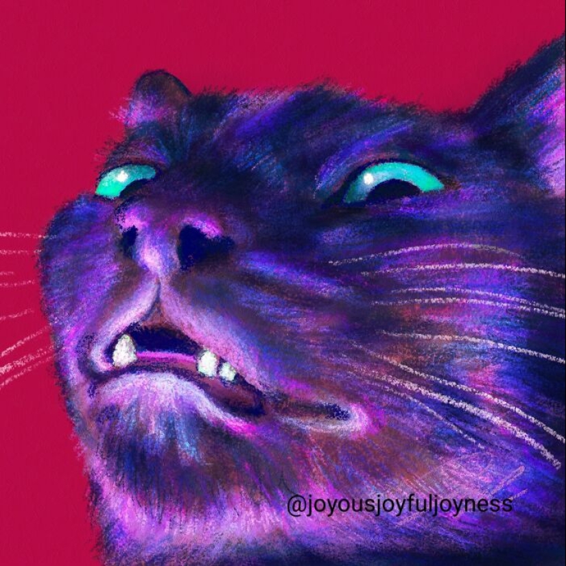 Mis 20 pinturas extravagantes de gatos en sus poses más divertidas