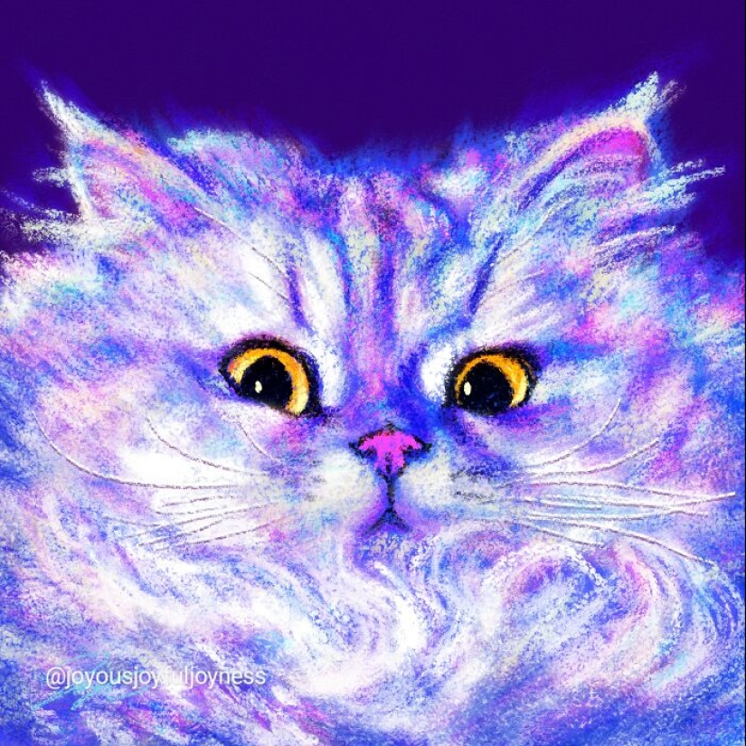 Mis 20 pinturas extravagantes de gatos en sus poses más divertidas