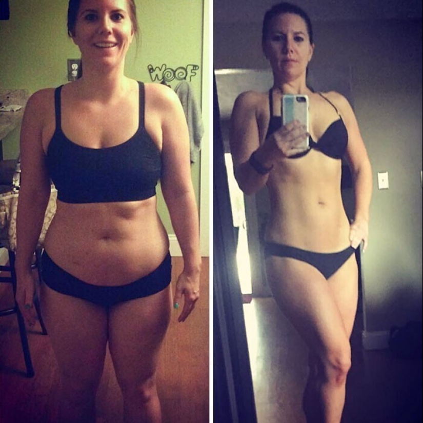 Mismo peso, cuerpo diferente: 30 ejemplos de "antes" y "después" de entrenamiento en el gimnasio Mismo peso, cuerpo diferente: 30 ejemplos de "antes" y "después" de entrenamiento en el gimnasio