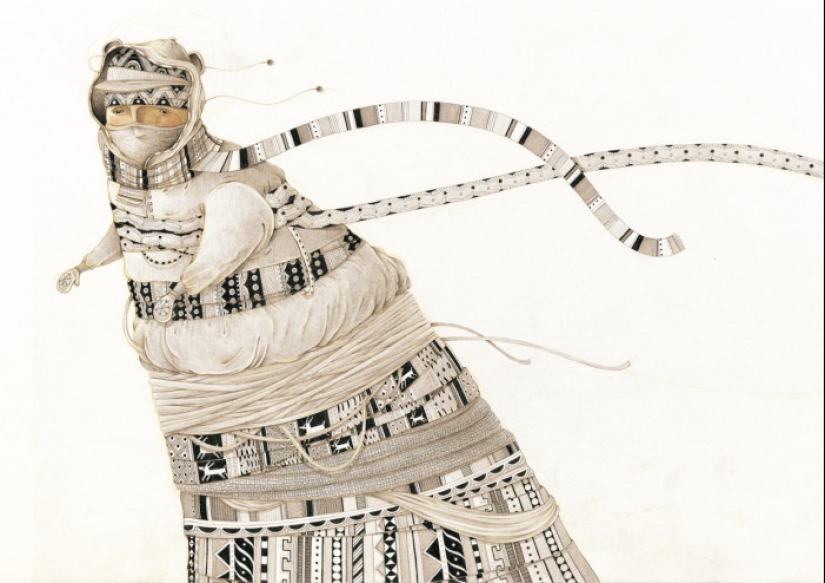 Monstruos lindos del artista Borge Sanchez