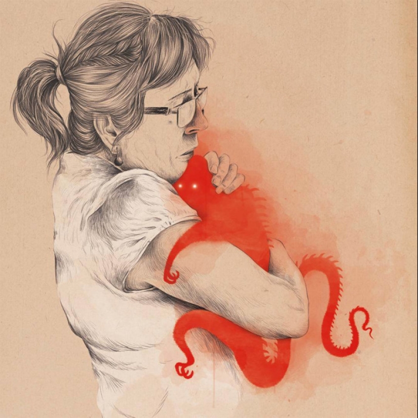 Monstruos lindos del artista Borge Sanchez