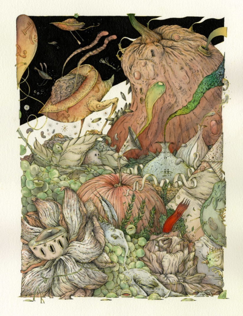 Monstruos lindos del artista Borge Sanchez