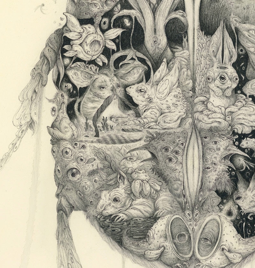 Monstruos lindos del artista Borge Sanchez