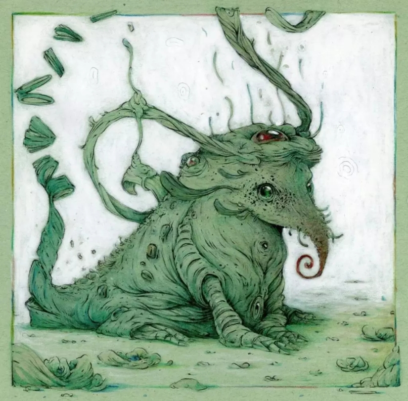 Monstruos lindos del artista Borge Sanchez