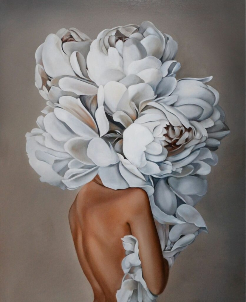 Mujeres, flores y animales: una simbiosis sorprendente en las pinturas de Amy Judd Mujeres, flores y animales: una simbiosis sorprendente en las pinturas de Amy Judd