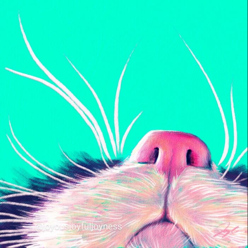 My 20 Whimsical Paintings Of Cats In Their Funniest Poses