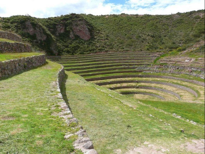 Mystical agricultural Inca terraces of Moray