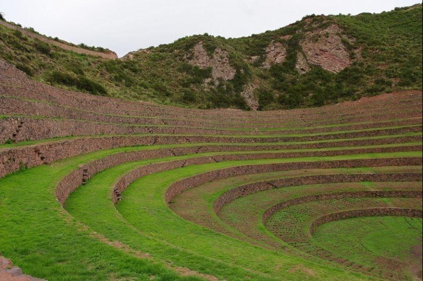 Mystical agricultural Inca terraces of Moray