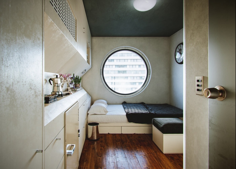 Nakagin Capsule Tower, o 9 metros cuadrados