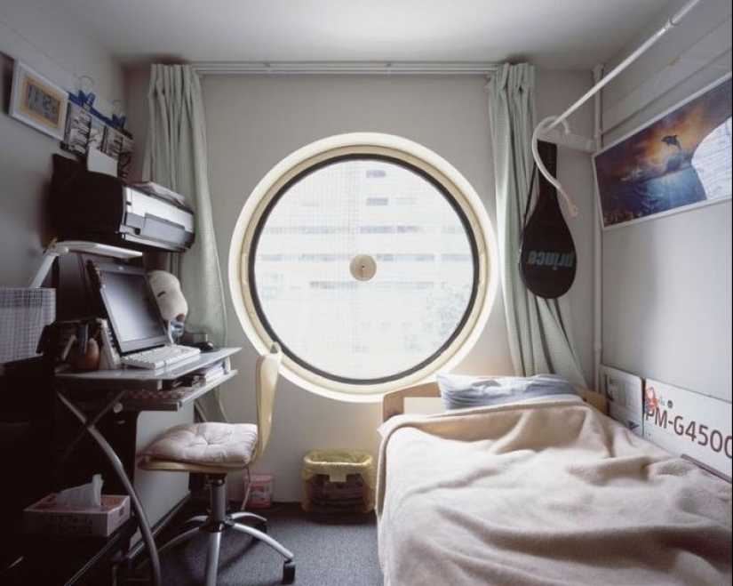 Nakagin Capsule Tower, or 9 square feet