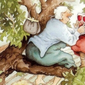 Naughty old ladies: a series of postcards with cheerful friends Naughty old ladies: a series of postcards with cheerful friends