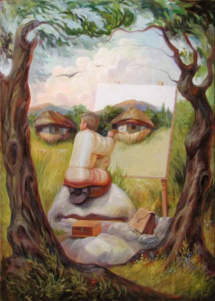 No creas en tus ojos: maestro del artista de la ilusión óptica Oleg Shuplyak