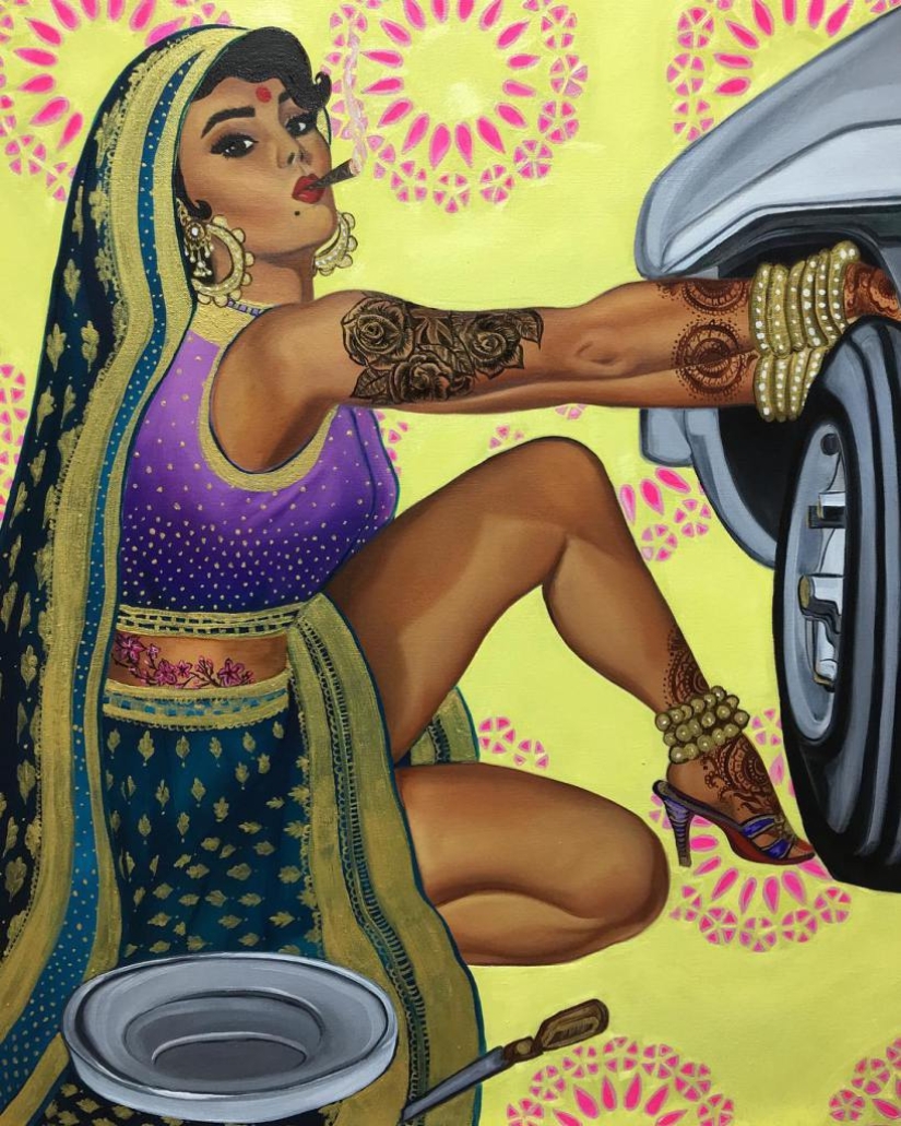No hemos visto esto antes - Pin-up indio