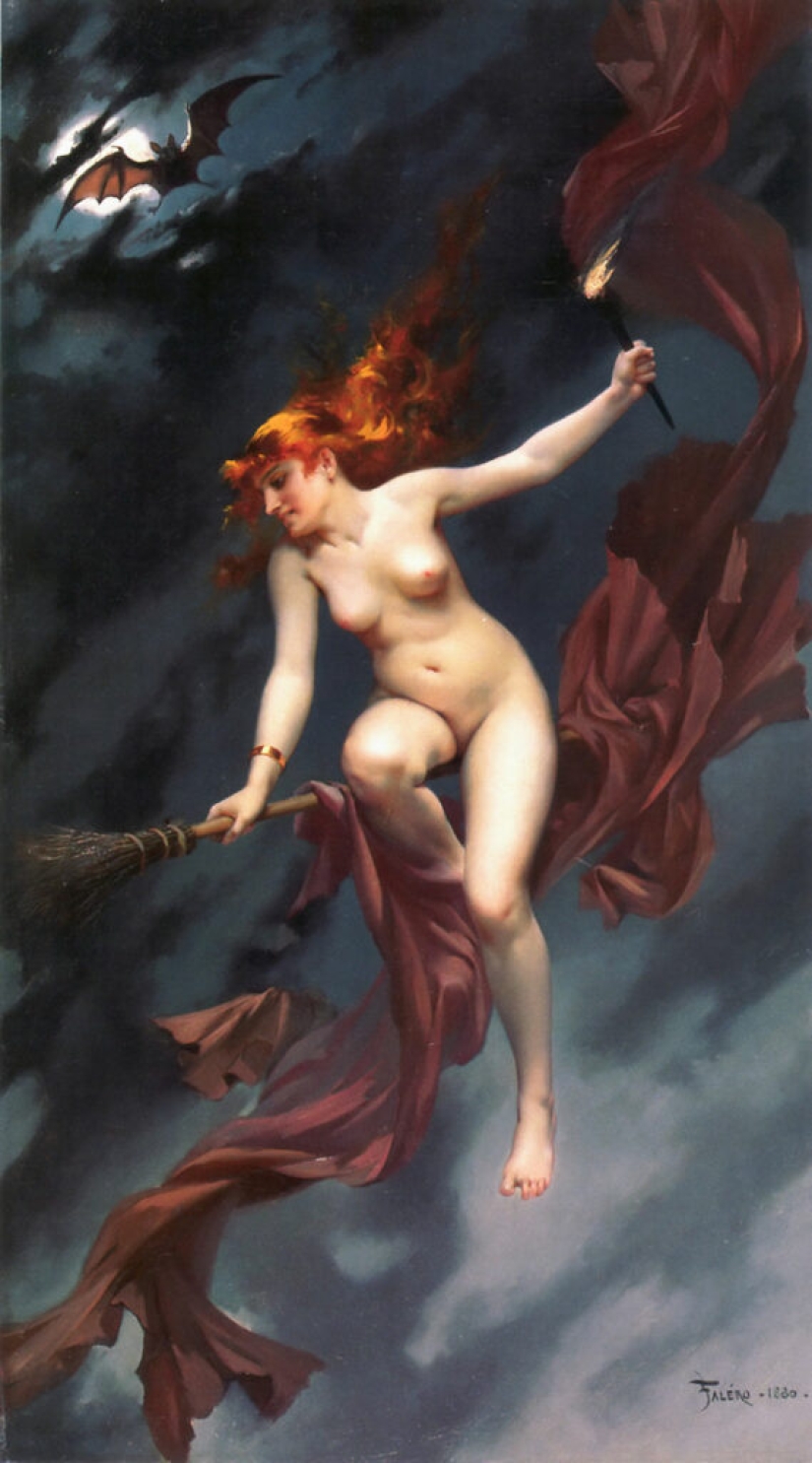 Nude fairies by the artist Luis Ricardo Falero, who founded the fantasy style in painting Nude fairies by the artist Luis Ricardo Falero, who founded the fantasy style in painting