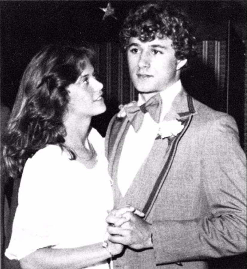 Odd and funny photos of the stars from high school graduation