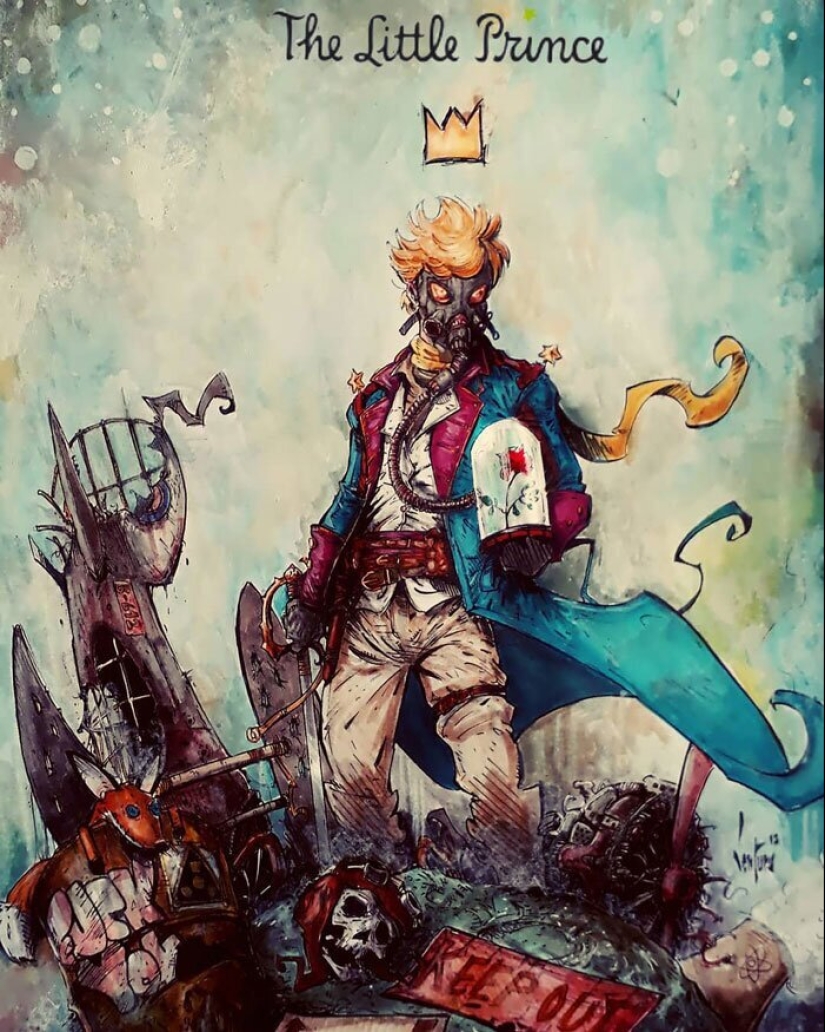 On the dark side: Marcelo Ventura and his drawings of the characters of pop culture in a dark comic style