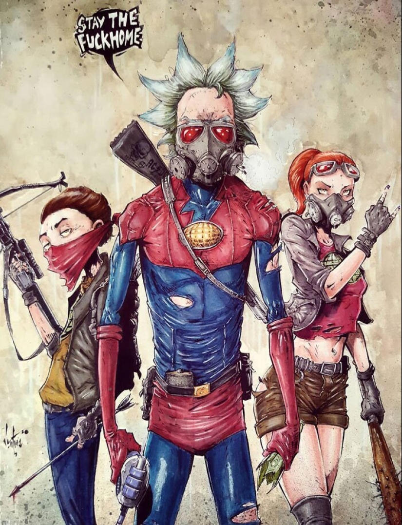 On the dark side: Marcelo Ventura and his drawings of the characters of pop culture in a dark comic style