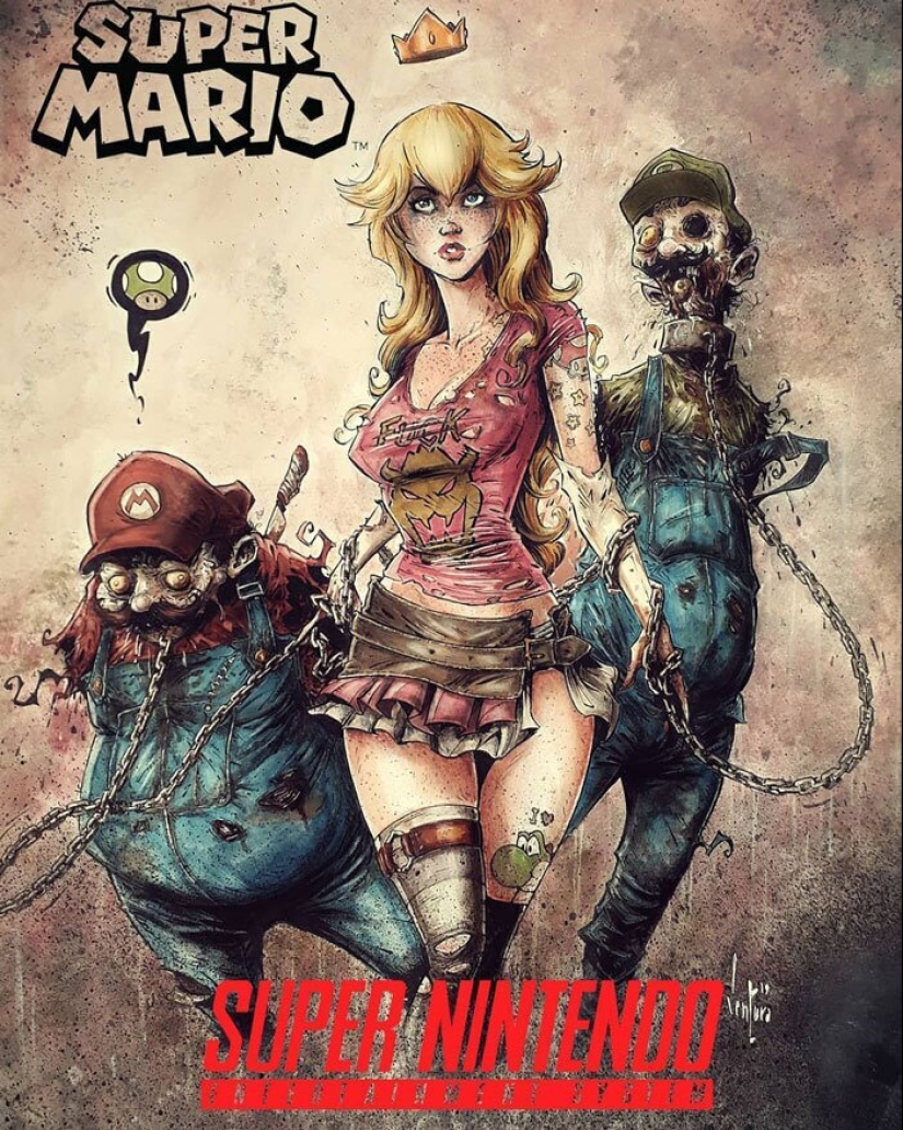 On the dark side: Marcelo Ventura and his drawings of the characters of pop culture in a dark comic style