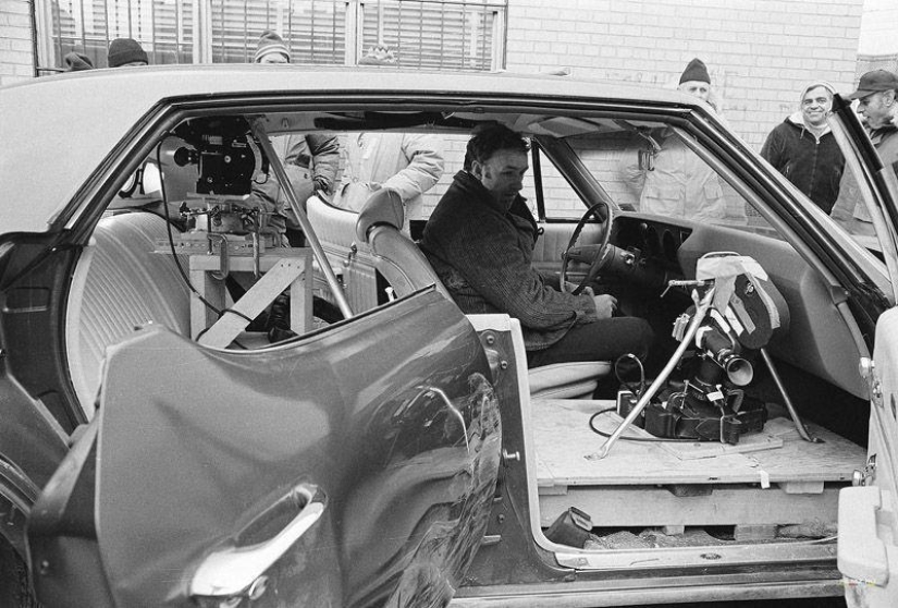 On the sets of classic Hollywood movies