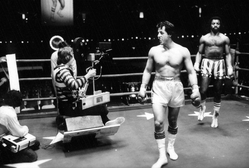 On the sets of classic Hollywood movies