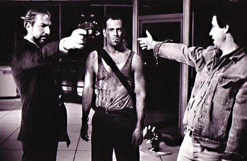 On the sets of classic Hollywood movies