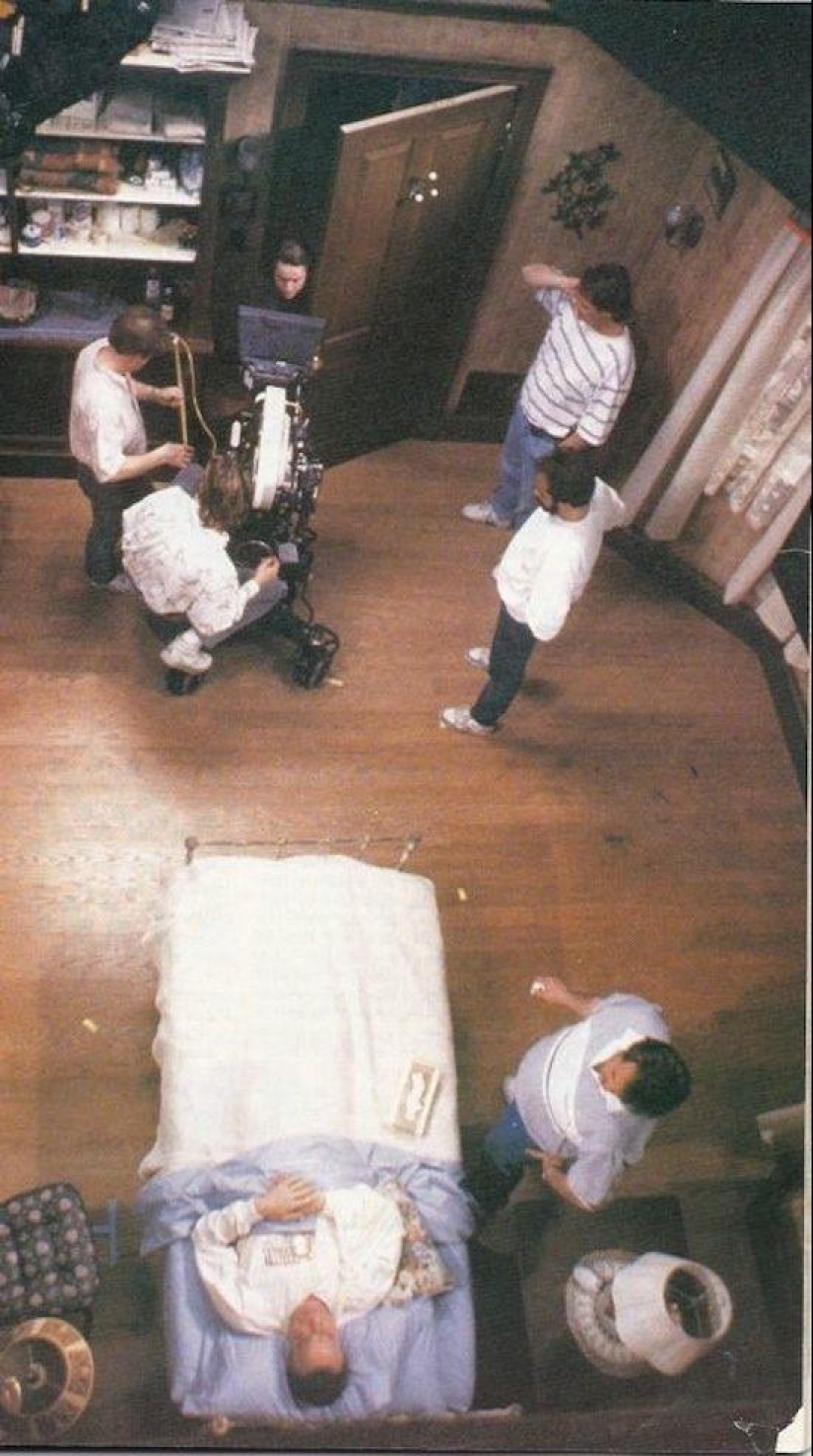 On the sets of classic Hollywood movies
