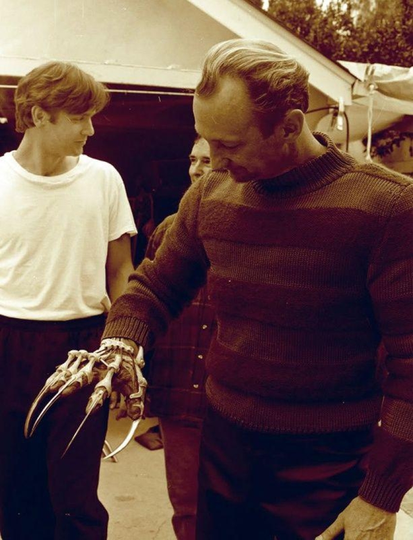 On the sets of classic Hollywood movies