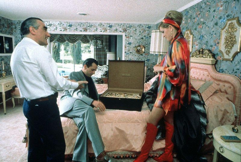 On the sets of classic Hollywood movies