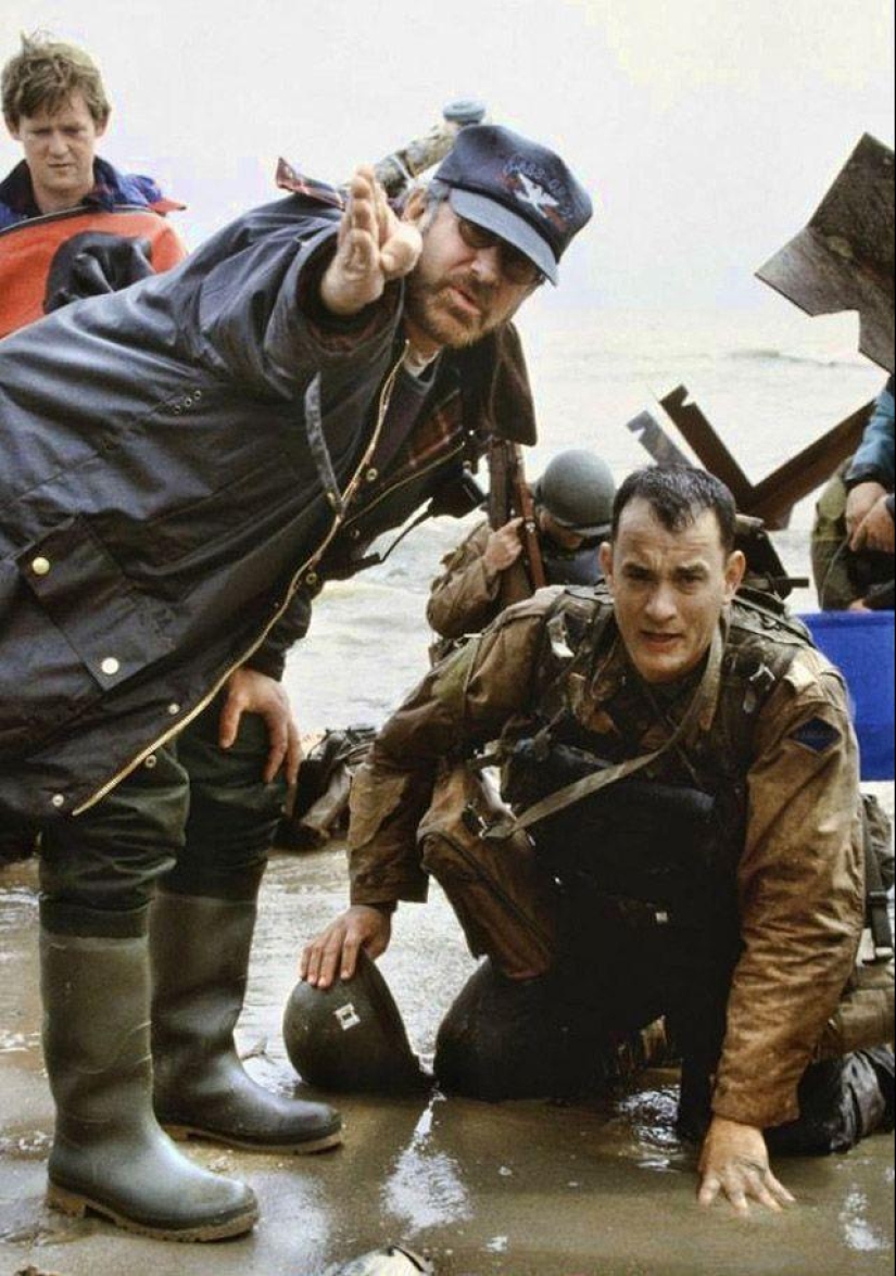 On the sets of classic Hollywood movies